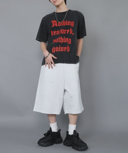 SPINNS（スピンズ）の「スウェットハーフパンツ/ダブルニー/ジョーツ/セットアップ対応（その他パンツ・メンズ・ブラック/杢グレー/アッシュグレー・L/M）」の5枚目の写真