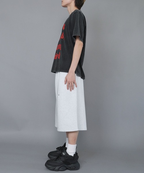 SPINNS（スピンズ）の「スウェットハーフパンツ/ダブルニー/ジョーツ/セットアップ対応（その他パンツ・メンズ・ブラック/杢グレー/アッシュグレー・L/M）」の6枚目の写真