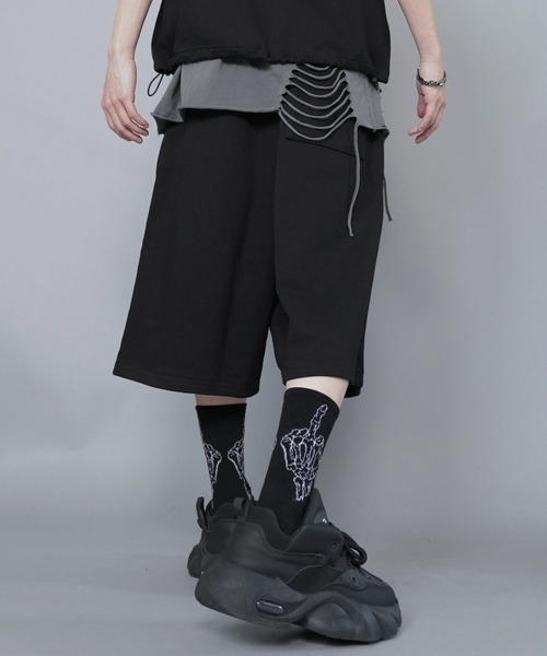 SPINNS（スピンズ）の「スウェットハーフパンツ/ダブルニー/ジョーツ/セットアップ対応（その他パンツ・メンズ・ブラック/杢グレー/アッシュグレー・L/M）」の18枚目の写真