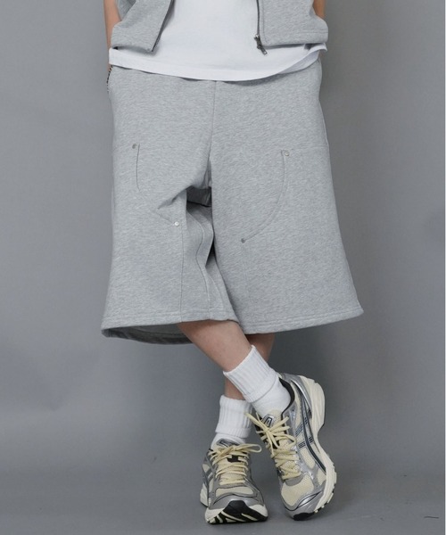 SPINNS（スピンズ）の「スウェットハーフパンツ/ダブルニー/ジョーツ/セットアップ対応（その他パンツ・メンズ・ブラック/杢グレー/アッシュグレー・L/M）」の20枚目の写真