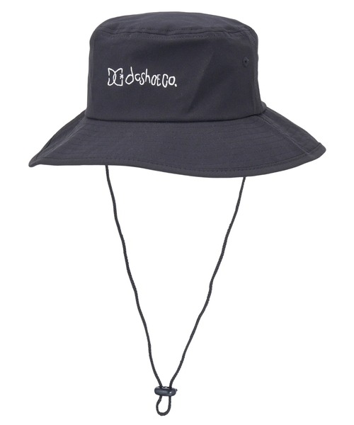 DC SHOES(ディーシーシューズ)の「25 KD SHADE HAT/DCキッズ日焼け帽子シェード付きストラップ付きバケハ(バケットハット)(キャップ・キッズ・ライトブルー/ブラック/ブラック系その他・FREE)」の6枚目の写真