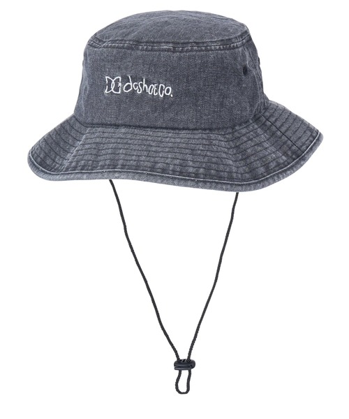 DC SHOES(ディーシーシューズ)の「25 KD SHADE HAT/DCキッズ日焼け帽子シェード付きストラップ付きバケハ(バケットハット)(キャップ・キッズ・ライトブルー/ブラック/ブラック系その他・FREE)」の10枚目の写真