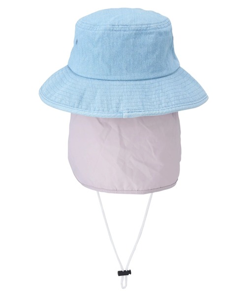 DC SHOES(ディーシーシューズ)の「25 KD SHADE HAT/DCキッズ日焼け帽子シェード付きストラップ付きバケハ(バケットハット)(キャップ・キッズ・ライトブルー/ブラック/ブラック系その他・FREE)」の16枚目の写真