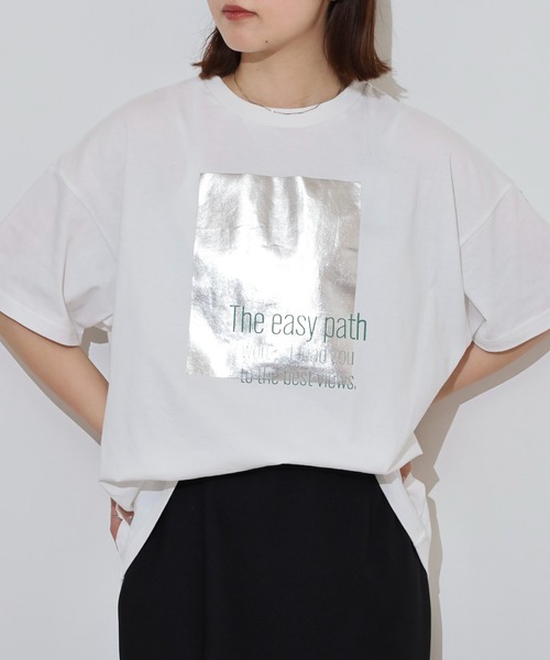 セール】プリントオーバーサイズTシャツ（Tシャツ/カットソー