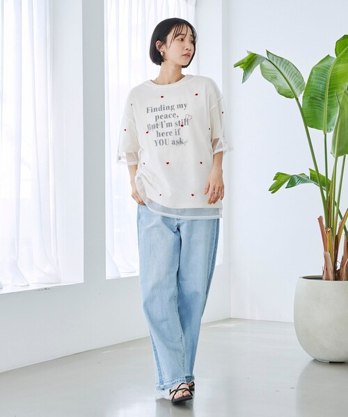 coen(コーエン)の「SunnySports(サニースポーツ)別注チュールTシャツ(Tシャツ/カットソー・レディース・ブラック/オフホワイト/その他2/その他1・FREE)」の5枚目の写真