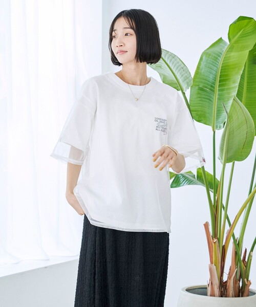 coen(コーエン)の「SunnySports(サニースポーツ)別注チュールTシャツ(Tシャツ/カットソー・レディース・ブラック/オフホワイト/その他2/その他1・FREE)」の12枚目の写真