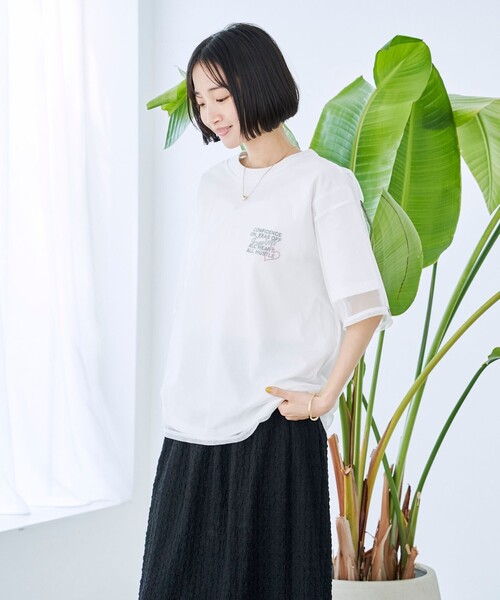 coen(コーエン)の「SunnySports(サニースポーツ)別注チュールTシャツ(Tシャツ/カットソー・レディース・ブラック/オフホワイト/その他2/その他1・FREE)」の13枚目の写真
