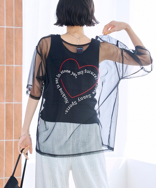 coen(コーエン)の「SunnySports(サニースポーツ)別注チュールTシャツ(Tシャツ/カットソー・レディース・ブラック/オフホワイト/その他2/その他1・FREE)」の21枚目の写真