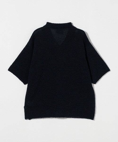 Camoshita（カモシタ）の「＜Yonetomi for Camoshit＞ サマーニット オープンカラーシャツ（シャツ/ブラウス・メンズ・ネイビー/オフホワイト・3/2）」の13枚目の写真