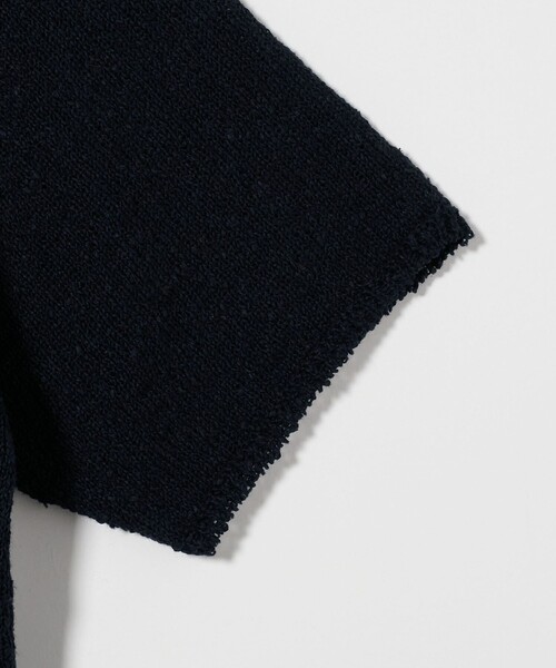 Camoshita（カモシタ）の「＜Yonetomi for Camoshit＞ サマーニット オープンカラーシャツ（シャツ/ブラウス・メンズ・ネイビー/オフホワイト・3/2）」の11枚目の写真