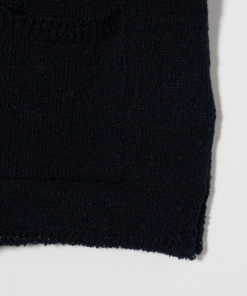 Camoshita（カモシタ）の「＜Yonetomi for Camoshit＞ サマーニット オープンカラーシャツ（シャツ/ブラウス・メンズ・ネイビー/オフホワイト・3/2）」の10枚目の写真