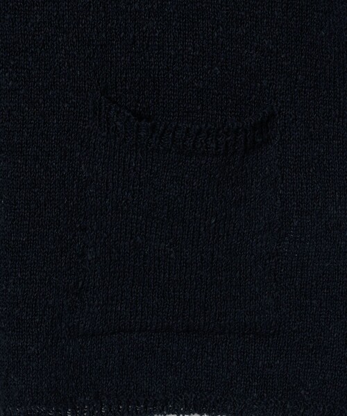 Camoshita（カモシタ）の「＜Yonetomi for Camoshit＞ サマーニット オープンカラーシャツ（シャツ/ブラウス・メンズ・ネイビー/オフホワイト・3/2）」の9枚目の写真