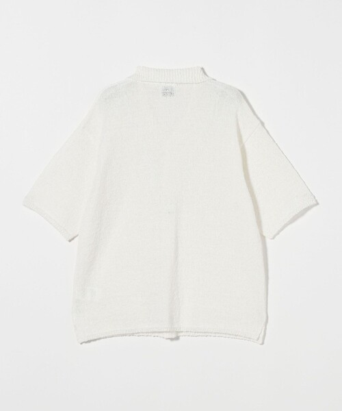 Camoshita（カモシタ）の「＜Yonetomi for Camoshit＞ サマーニット オープンカラーシャツ（シャツ/ブラウス・メンズ・ネイビー/オフホワイト・3/2）」の7枚目の写真