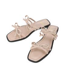 Te chichi TERRASSE | リボンフラットサンダル《2025summer catalog item》(サンダル)