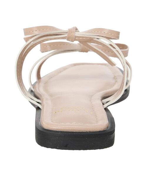 Te chichi TERRASSE（テチチテラス）の「リボンフラットサンダル《2025summer catalog item》（サンダル・レディース・ブラック/オフホワイト/ベージュ・M/L）」の8枚目の写真