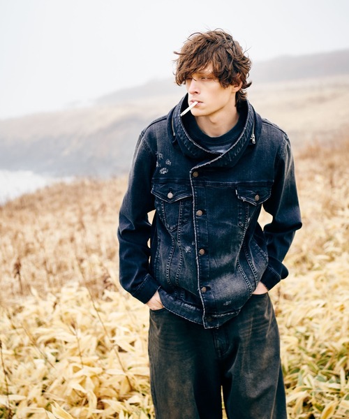 glamb（グラム）の「Carol Denim Jacket / キャロルデニムジャケット（デニムジャケット・メンズ・ブラック/インディゴブルー・S/M/L）」の14枚目の写真