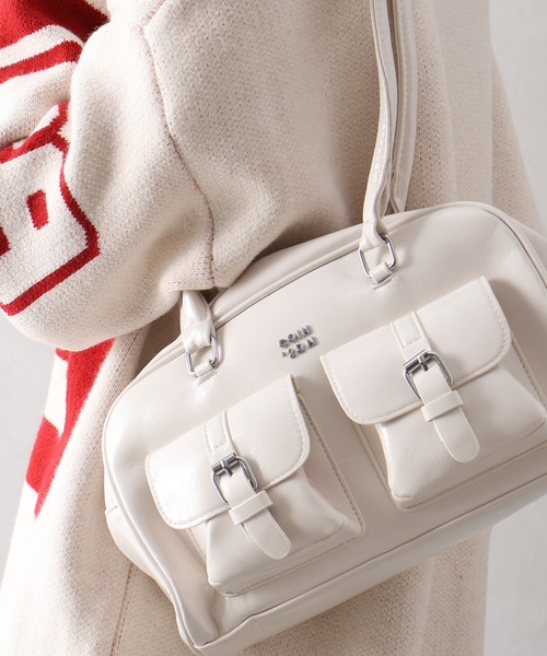 セール】2ポケットショルダーバック（ショルダーバッグ