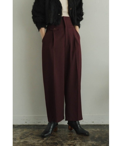 high waist lace up slacks pants（その他パンツ）｜Knuth Marf