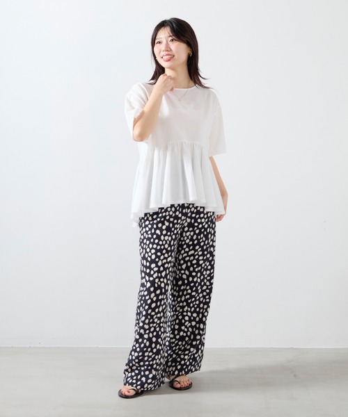 セール】ペプラムカットブラウス（Tシャツ/カットソー