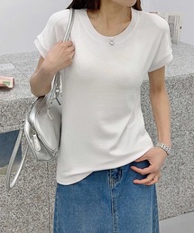ロールスリーブプレーンTシャツ
