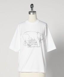 LOEFF（ロエフ）の「＜LOEFF＞スリーピング キャット Tシャツ UNISEX（Tシャツ/カットソー）」