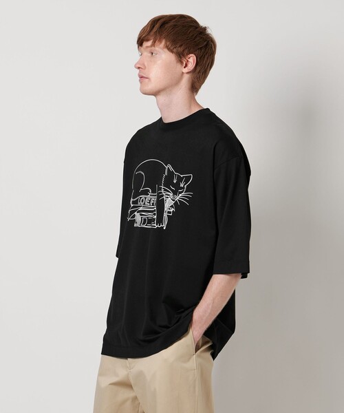 LOEFF＞スリーピング キャット Tシャツ UNISEX（Tシャツ/カットソー