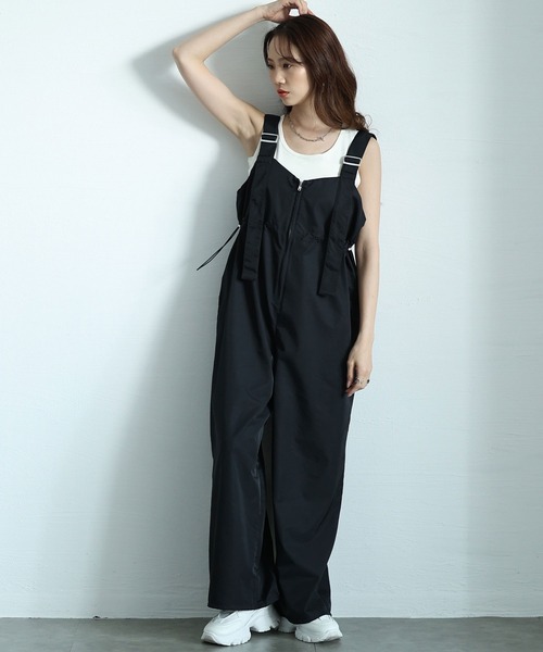 セール】ナイロンウエストドロストサロペットパンツ（サロペット