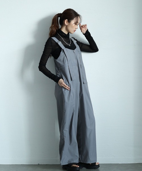 セール】ナイロンウエストドロストサロペットパンツ（サロペット
