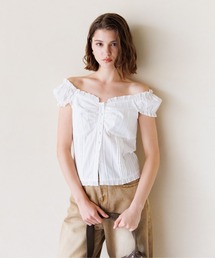 FOREVER 21 | 【2025SS】コットンオフショルブラウス(シャツ/ブラウス)