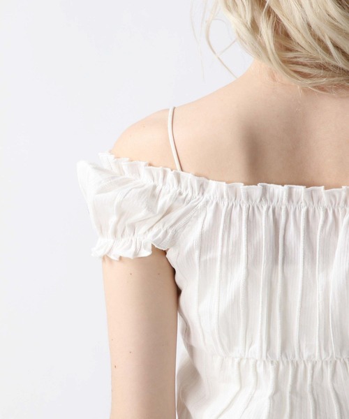 FOREVER 21（フォーエバー トゥエンティーワン）の「【2025SS】コットンオフショルブラウス（シャツ/ブラウス・レディース・オフホワイト/ブラック/オレンジ・FREE）」の21枚目の写真