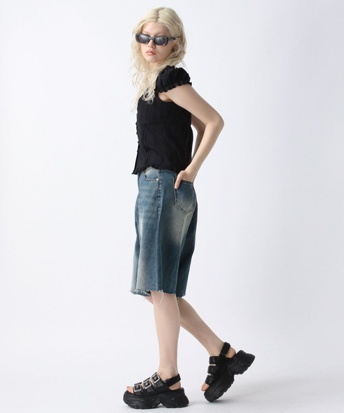 FOREVER 21（フォーエバー トゥエンティーワン）の「【2025SS】コットンオフショルブラウス（シャツ/ブラウス・レディース・オフホワイト/ブラック/オレンジ・FREE）」の12枚目の写真