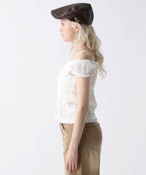 FOREVER 21（フォーエバー トゥエンティーワン）の「【2025SS】コットンオフショルブラウス（シャツ/ブラウス・レディース・オフホワイト/ブラック/オレンジ・FREE）」の17枚目の写真