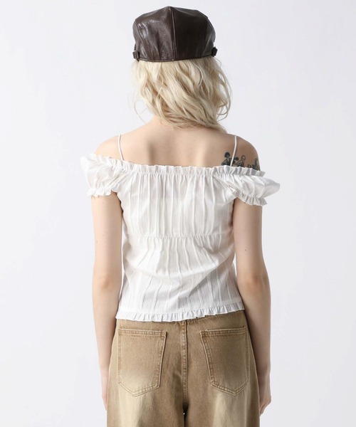 FOREVER 21（フォーエバー トゥエンティーワン）の「【2025SS】コットンオフショルブラウス（シャツ/ブラウス・レディース・オフホワイト/ブラック/オレンジ・FREE）」の18枚目の写真