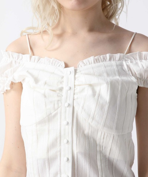 FOREVER 21（フォーエバー トゥエンティーワン）の「【2025SS】コットンオフショルブラウス（シャツ/ブラウス・レディース・オフホワイト/ブラック/オレンジ・FREE）」の19枚目の写真