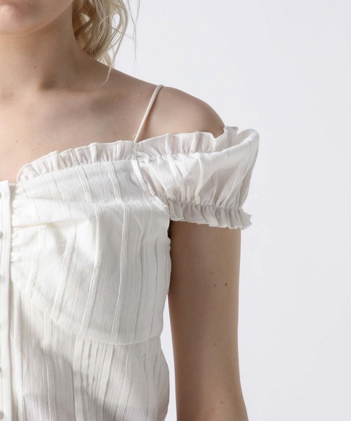 FOREVER 21（フォーエバー トゥエンティーワン）の「【2025SS】コットンオフショルブラウス（シャツ/ブラウス・レディース・オフホワイト/ブラック/オレンジ・FREE）」の20枚目の写真