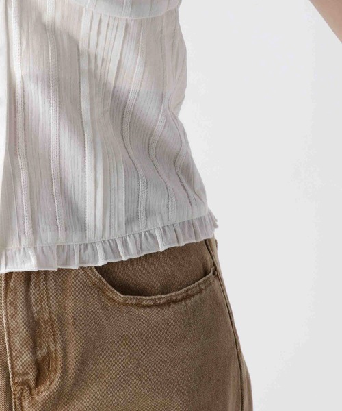 FOREVER 21（フォーエバー トゥエンティーワン）の「【2025SS】コットンオフショルブラウス（シャツ/ブラウス・レディース・オフホワイト/ブラック/オレンジ・FREE）」の22枚目の写真