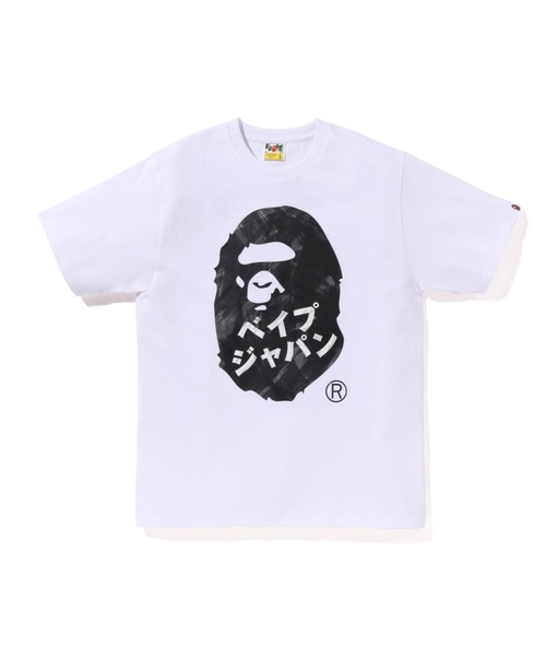 アベイシングエイプ Tシャツ ape ホワイト 男女兼用 A BATHING APE アベイシングエイプ Tシャツ レディース ブラック