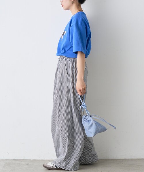 CIAOPANIC TYPY（チャオパニックティピー）の「【UNISEX】牛グラフィックTEE（Tシャツ/カットソー・レディース・ホワイト/ボルドー/ブルー・MEDIUM/LARGE）」の11枚目の写真