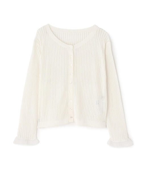 PROPORTION BODY DRESSING（プロポーションボディドレッシング）の「シアーフリルカーデ / 1215274601（カーディガン/ボレロ・レディース・パープル/ホワイト/グレー・FREE）」の11枚目の写真