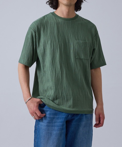 j.n.r.d(ジェー・エヌ・アール・ディー)の「j.n.r.d/スラブ調フェイクレイヤードTシャツ(Tシャツ/カットソー・メンズ・カーキ/ホワイト/ネイビー・L/M/S/LL)」の3枚目の写真