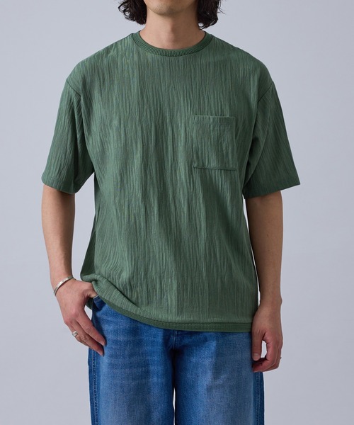 j.n.r.d(ジェー・エヌ・アール・ディー)の「j.n.r.d/スラブ調フェイクレイヤードTシャツ(Tシャツ/カットソー・メンズ・カーキ/ホワイト/ネイビー・L/M/S/LL)」の14枚目の写真