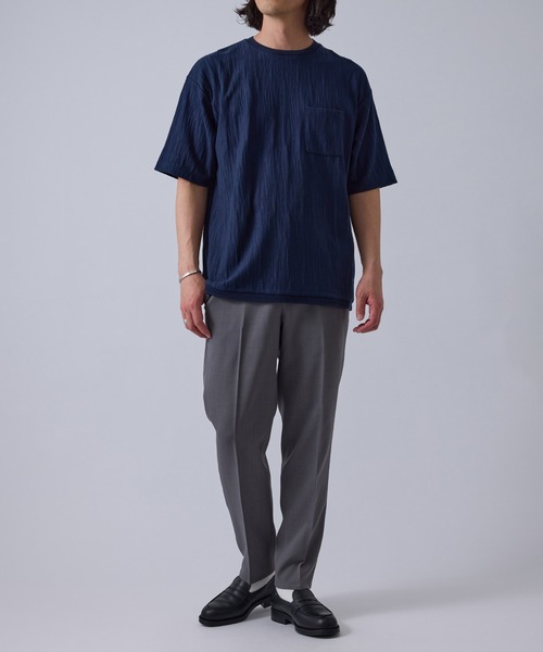 j.n.r.d(ジェー・エヌ・アール・ディー)の「j.n.r.d/スラブ調フェイクレイヤードTシャツ(Tシャツ/カットソー・メンズ・カーキ/ホワイト/ネイビー・L/M/S/LL)」の21枚目の写真