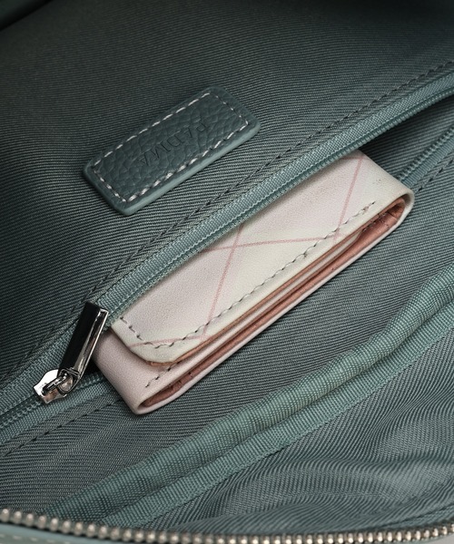 パドマ PADMA グレー 本革ボストンバッグ