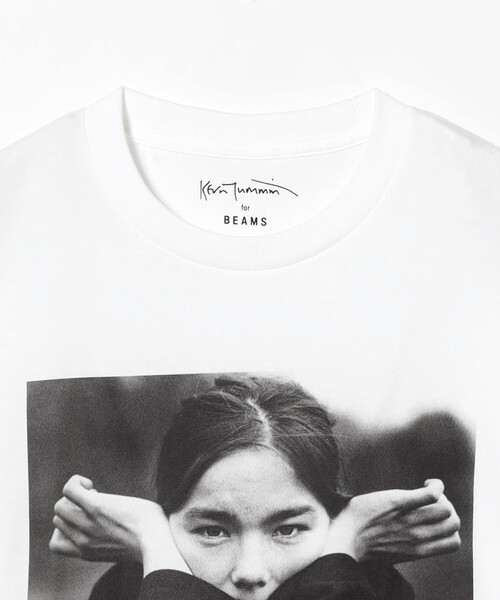 BEAMS T（ビームスティー）の「【別注】Kevin Cummins /「Bjork」Photo T ①（Tシャツ/カットソー・メンズ・ホワイト・S/M/L/XL）」の13枚目の写真