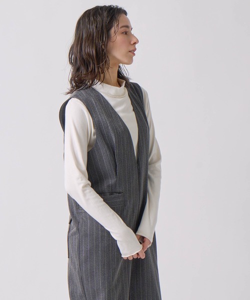 Kelen(ケレン)の「「KELEN / ケレン」ヘリンボーンVネックサロペット(その他パンツ・レディース・ベージュ/チャコールグレー/グレー・S/M)」の17枚目の写真