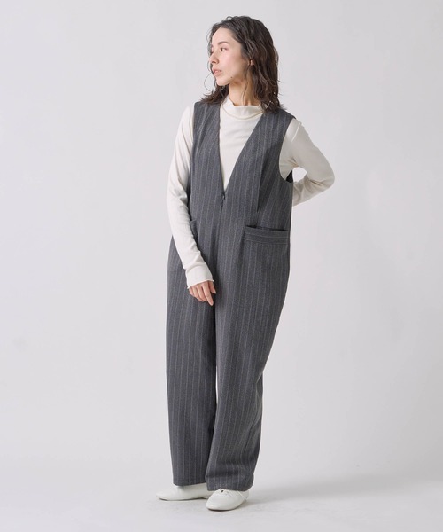 Kelen(ケレン)の「「KELEN / ケレン」ヘリンボーンVネックサロペット(その他パンツ・レディース・ベージュ/チャコールグレー/グレー・S/M)」の19枚目の写真