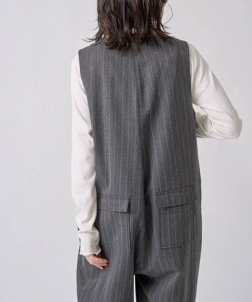 Kelen(ケレン)の「「KELEN / ケレン」ヘリンボーンVネックサロペット(その他パンツ・レディース・ベージュ/チャコールグレー/グレー・S/M)」の22枚目の写真