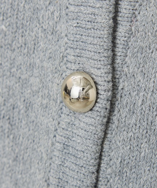 COLLAGE GALLARDAGALANTE（コラージュガリャルダガランテ）の「【OT】Q.anos/ラッフルニットカーディガン（カーディガン/ボレロ・レディース・ネイビー/グレー・FREE）」の13枚目の写真