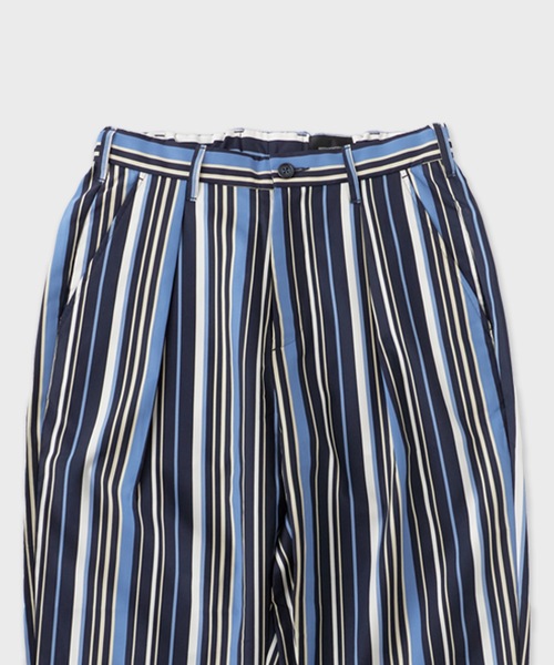 superNova.(スーパーノヴァ)の「superNova./スーパーノヴァ Utility trouser-Polyester stripe トラウザー 秋服 冬服(その他パンツ・メンズ・ネイビー・M/S)」の4枚目の写真