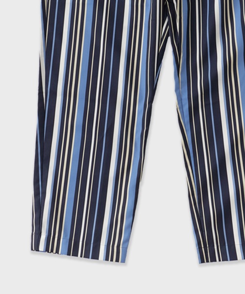 superNova.(スーパーノヴァ)の「superNova./スーパーノヴァ Utility trouser-Polyester stripe トラウザー 秋服 冬服(その他パンツ・メンズ・ネイビー・M/S)」の6枚目の写真